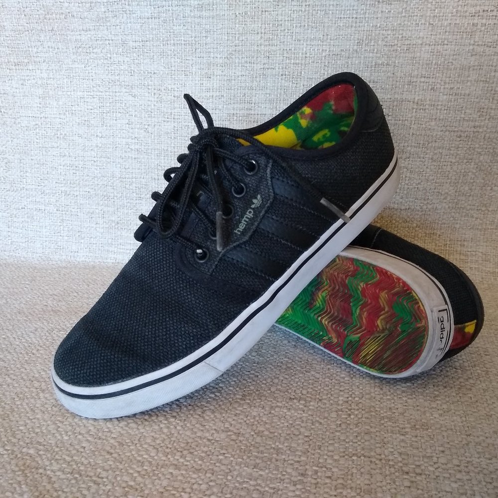 Adidas Seeley Rasta Hemp Skateboarding Shoes Men